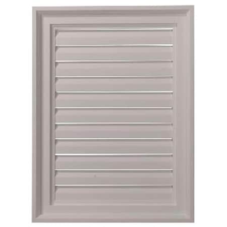 Eken A Millwork 18 In. W X 24 In. Architectural Vertical Gable Vent Louver, Function Al